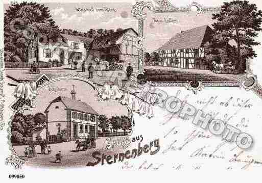 Ville de STERNENBERG, carte postale ancienne