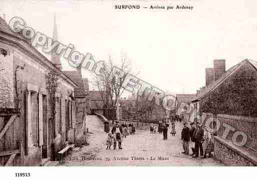 Ville de SURFONDS, carte postale ancienne