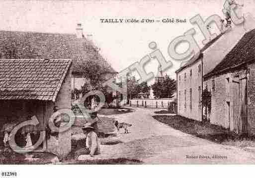 Ville de TAILLY, carte postale ancienne