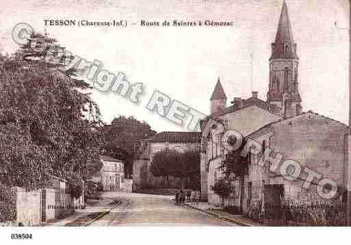 Ville de TESSON, carte postale ancienne