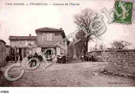 Ville de TRAMOYES, carte postale ancienne