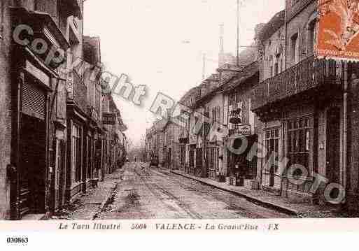 Ville de VALENCED'ALBIGEOIS, carte postale ancienne