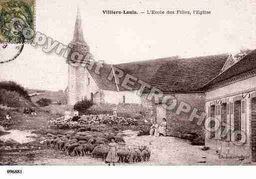 Ville de VILLIERSLOUIS, carte postale ancienne