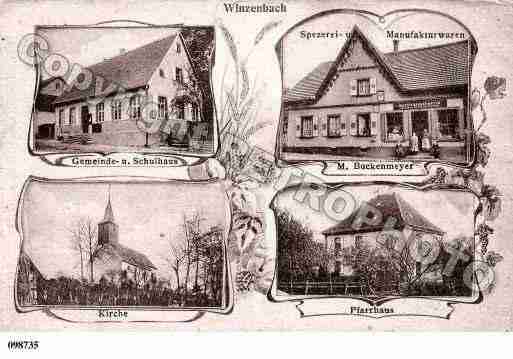 Ville de WINTZENBACH, carte postale ancienne