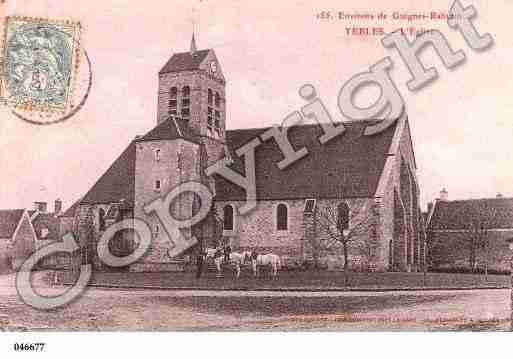 Ville de YEBLES, carte postale ancienne