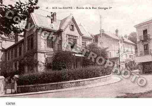 Ville de AIXLESBAINS, carte postale ancienne