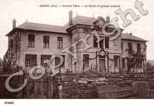 Ville de ARANC, carte postale ancienne