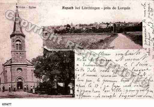 Ville de ASPACH, carte postale ancienne