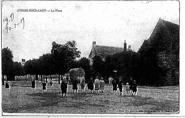 Ville de ATHIESSLAON, carte postale ancienne