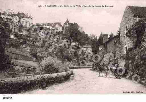 Ville de AVALLON, carte postale ancienne