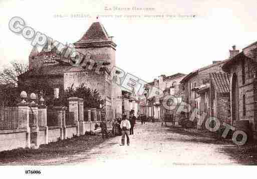Ville de BAZIEGE, carte postale ancienne