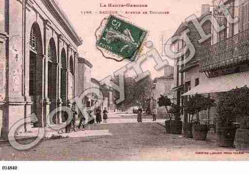 Ville de BAZIEGE, carte postale ancienne