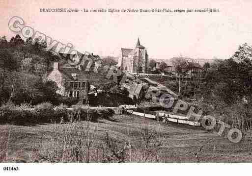 Ville de BEAUCHENE, carte postale ancienne