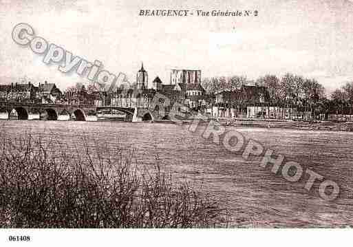 Ville de BEAUGENCY, carte postale ancienne