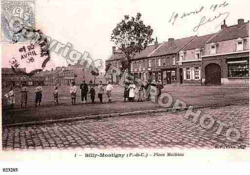 Ville de BILLYMONTIGNY, carte postale ancienne