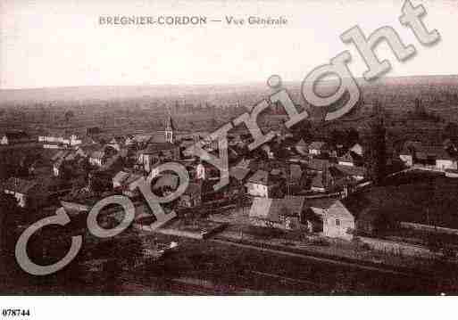 Ville de BREGNIERCORDON, carte postale ancienne