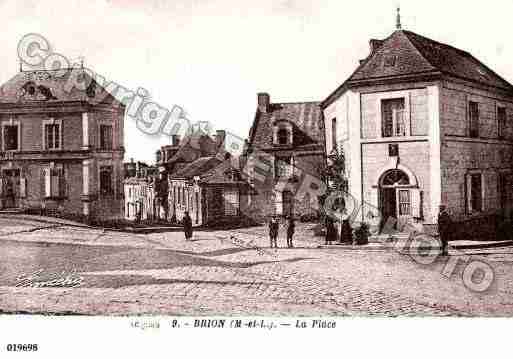 Ville de BRION, carte postale ancienne