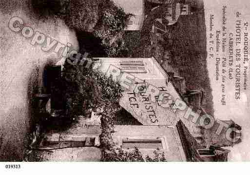 Ville de CABRERETS, carte postale ancienne