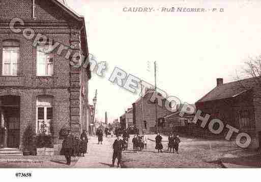 Ville de CAUDRY, carte postale ancienne