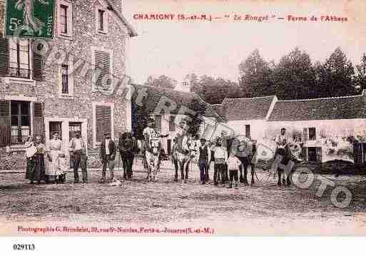 Ville de CHAMIGNY, carte postale ancienne