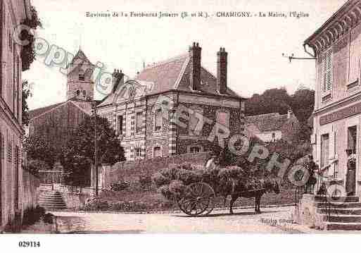 Ville de CHAMIGNY, carte postale ancienne