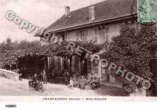 Ville de CHAMPAGNEUX, carte postale ancienne