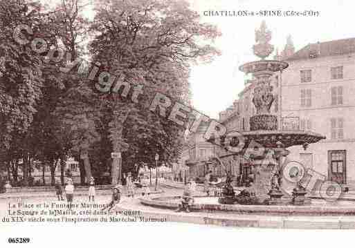 Ville de CHATILLONSURSEINE, carte postale ancienne