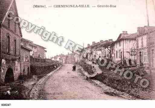 Ville de CHEMINON, carte postale ancienne