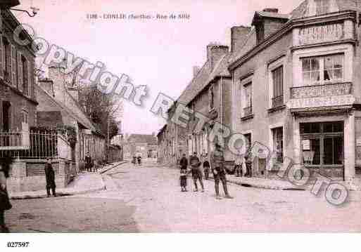 Ville de CONLIE, carte postale ancienne