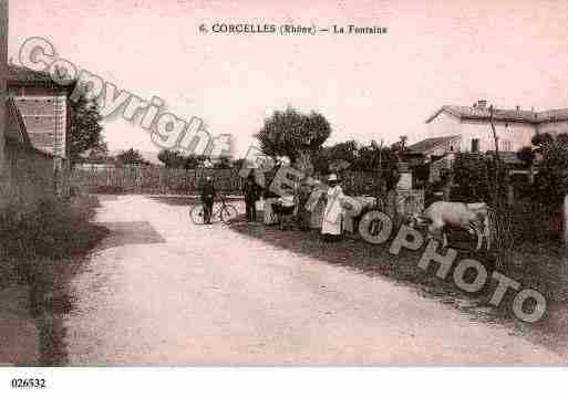 Ville de CORCELLESENBEAUJOLAIS, carte postale ancienne