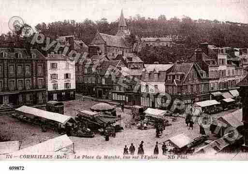 Ville de CORMEILLES, carte postale ancienne