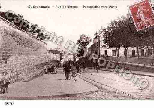 Ville de COURBEVOIE, carte postale ancienne
