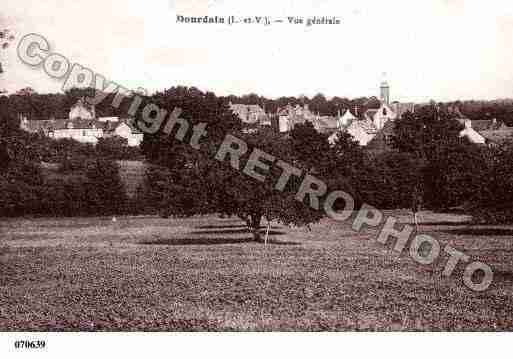 Ville de DOURDAIN, carte postale ancienne