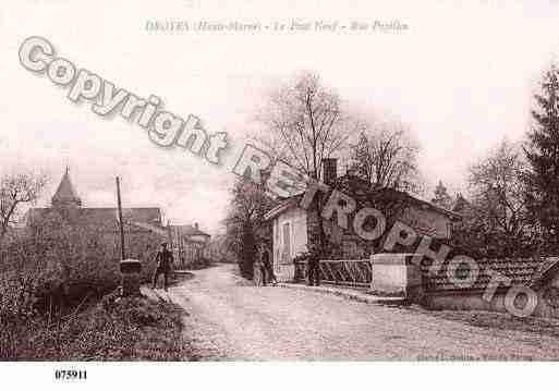 Ville de DROYES, carte postale ancienne