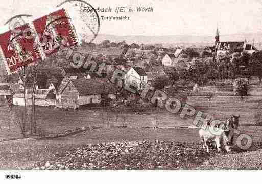 Ville de EBERBACHWOERTH, carte postale ancienne