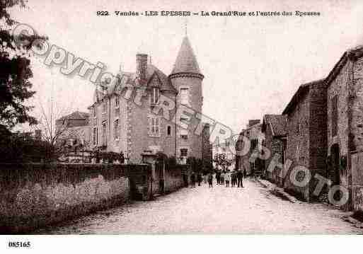 Ville de EPESSES(LES), carte postale ancienne