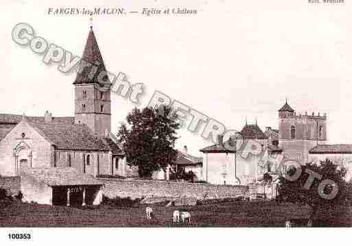 Ville de FARGESLESMACON, carte postale ancienne