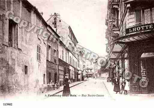 Ville de FONTENAYSBOIS, carte postale ancienne