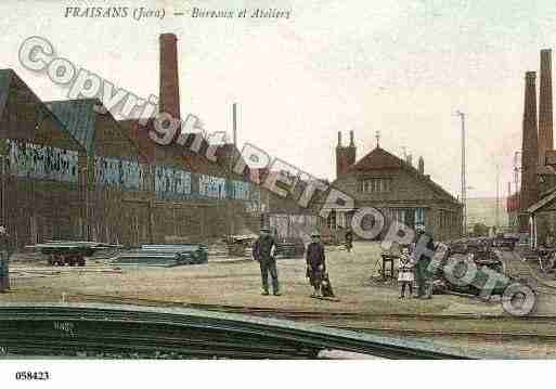 Ville de FRAISANS, carte postale ancienne