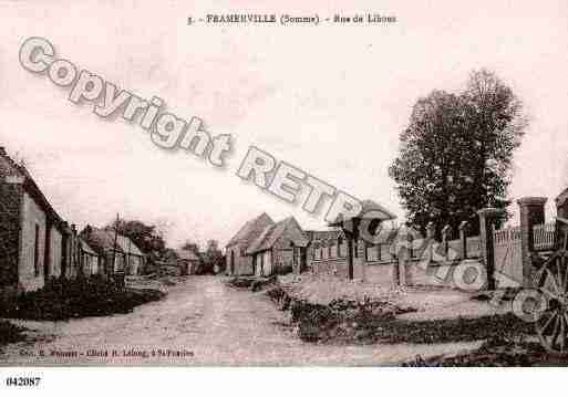 Ville de FRAMERVILLERAINECOURT, carte postale ancienne Ville de FRAMERVILLERAINECOURT, carte postale ancienne