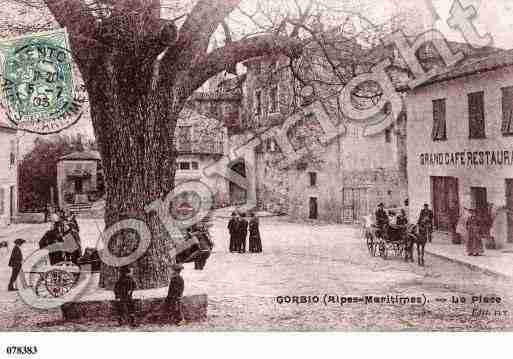 Ville de GORBIO, carte postale ancienne