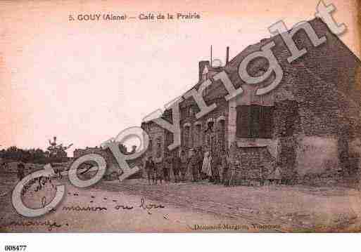 Ville de GOUY, carte postale ancienne