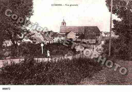 Ville de GUERNES, carte postale ancienne