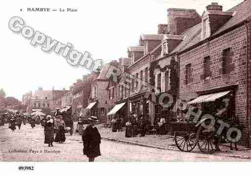 Ville de HAMBYE, carte postale ancienne