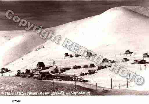 Ville de HUEZ, carte postale ancienne