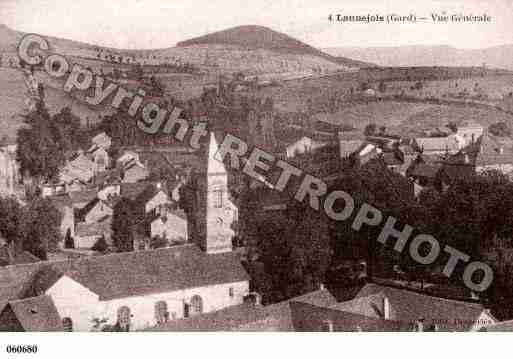 Ville de LANUEJOLS, carte postale ancienne