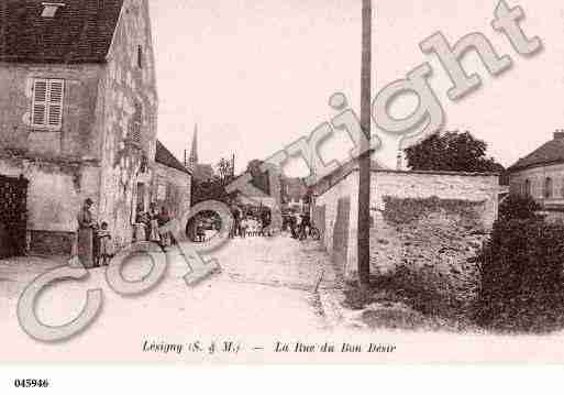 Ville de LESIGNY, carte postale ancienne