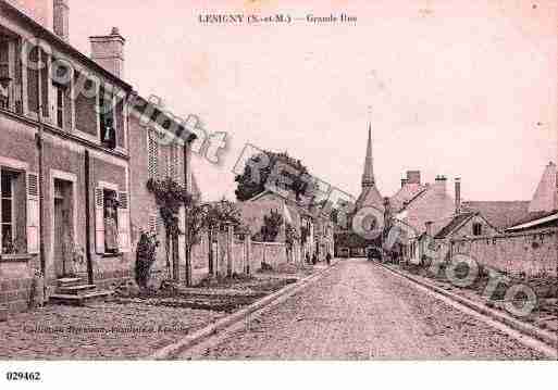 Ville de LESIGNY, carte postale ancienne