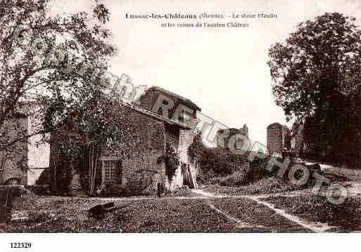 Ville de LUSSACLESCHATEAUX, carte postale ancienne