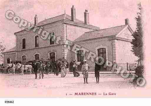 Ville de MARENNES, carte postale ancienne